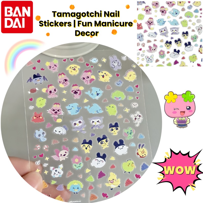Anime Merchandise Nepal - 다마고치 애니메이션 귀여운 네일 아트 스티커,