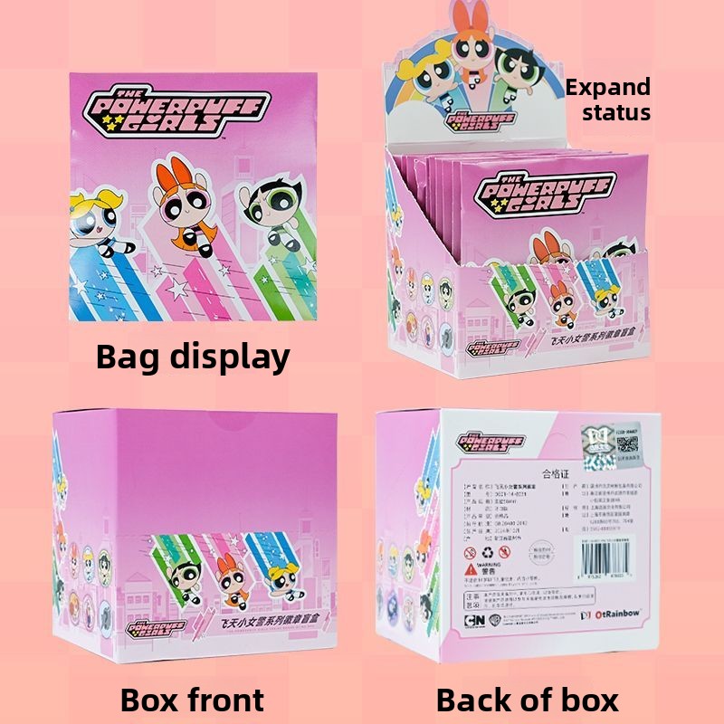 공식 파워퍼프 걸즈 상품 풀 세트: 틴 배지 블라인드  - Official Merchandise Anime 리뷰 및 가격